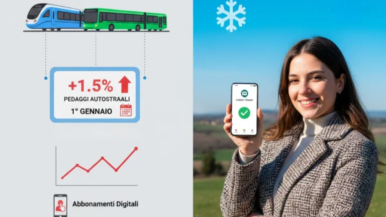 Aggiornamento delle tariffe del trasporto pubblico a partire dal 1° gennaio 2026 cosa cambia per i viaggiatori